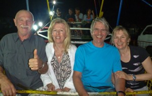 On the ferris wheel with Russ and Gwen