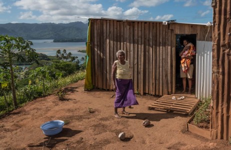 A Fijian family home at the top of the hill