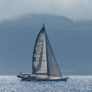 A-Train under sail