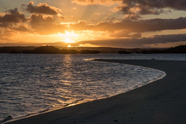 Sunset at the spit