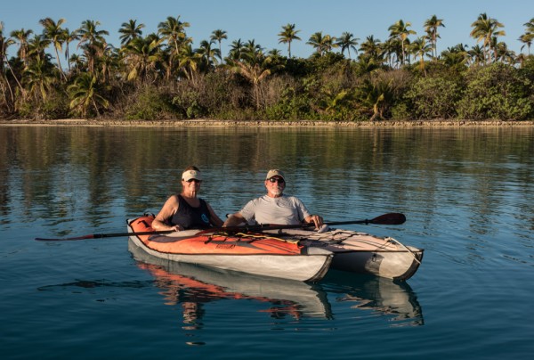 Bob and Joyce out on their kayaks