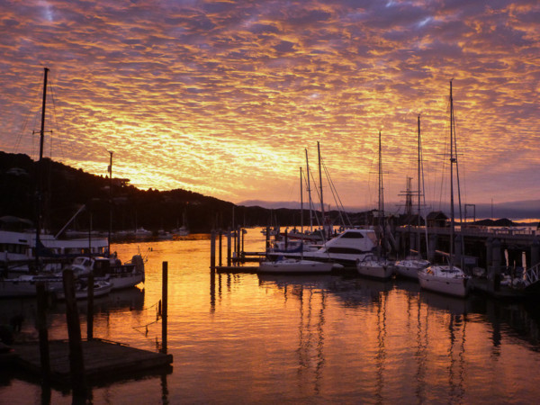 Mackerel sky in Opua 