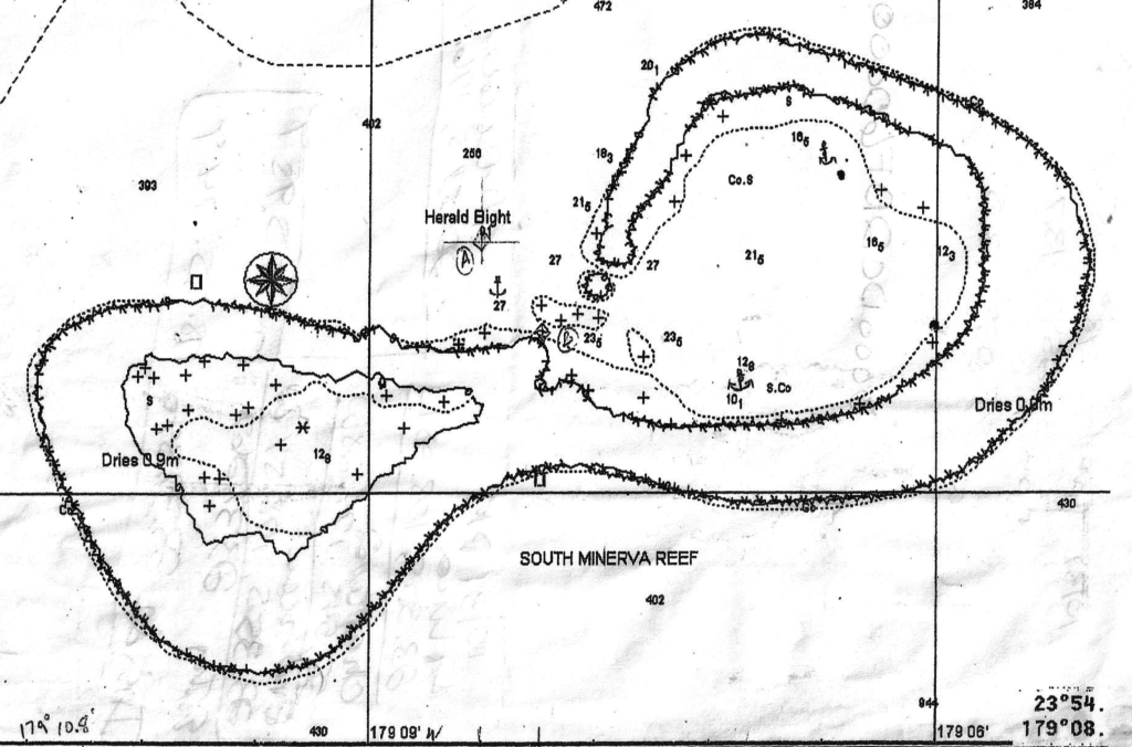 Minerva Reef Chart